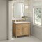 James Martin Vanities 36'' Single Vanity, Light Natural Oak w/ 3 CM White Zeus Quartz Top 424-V36-LNO-3WZ - alternate 3